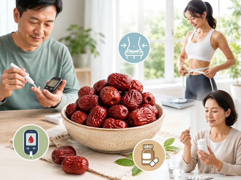 Người đang kiểm soát đường huyết, giảm cân hoặc dùng thuốc thường xuyên nên chú ý hơn đến lượng táo đỏ sử dụng.