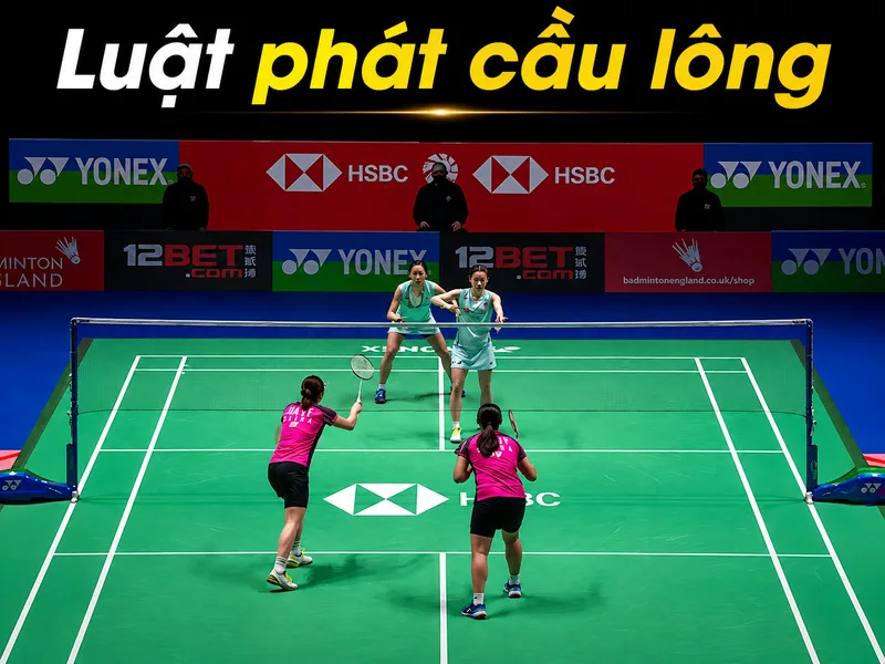 Người giao và người nhận phải đứng ở hai ô giao cầu chéo nhau khi thực hiện phát cầu